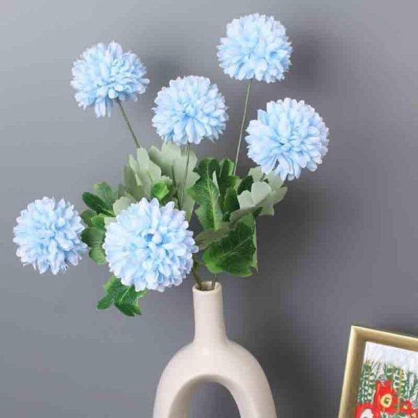 Artificial Flowers & Plants | Artificial Chrysanthemum Floral Sticks – Set Of Three Artificial Flowers & Plants Artificial Flowers & Plants